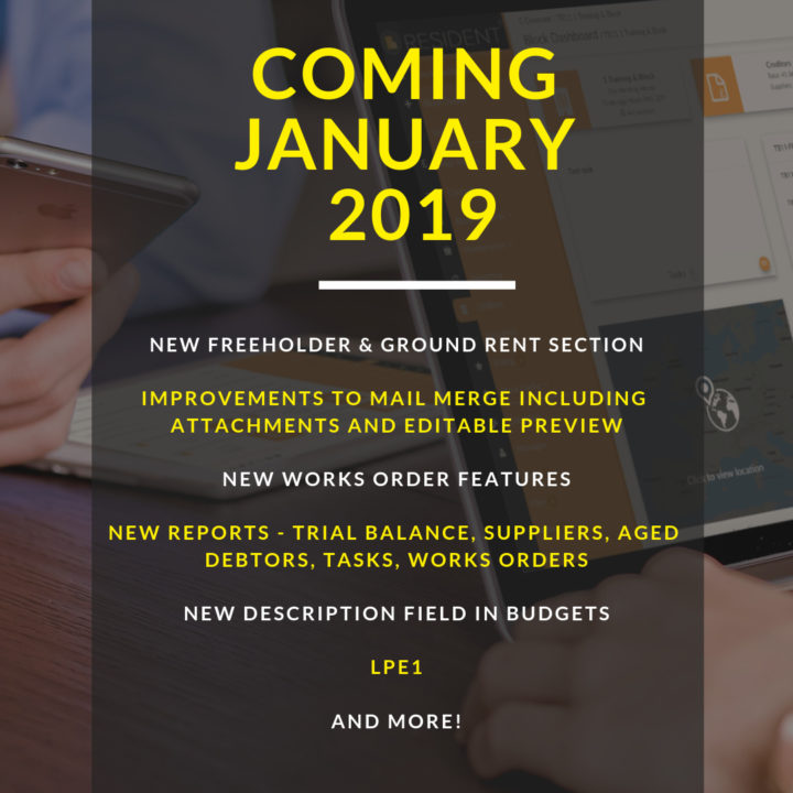 New features launching January 2019