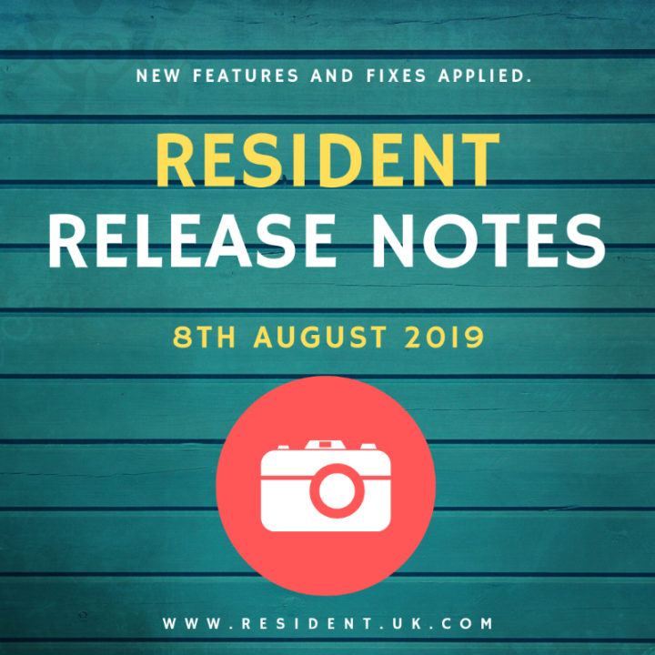 Release notes – 5th August 2019