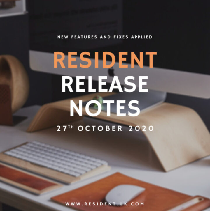 Resident Release Notes – 27th October 2020