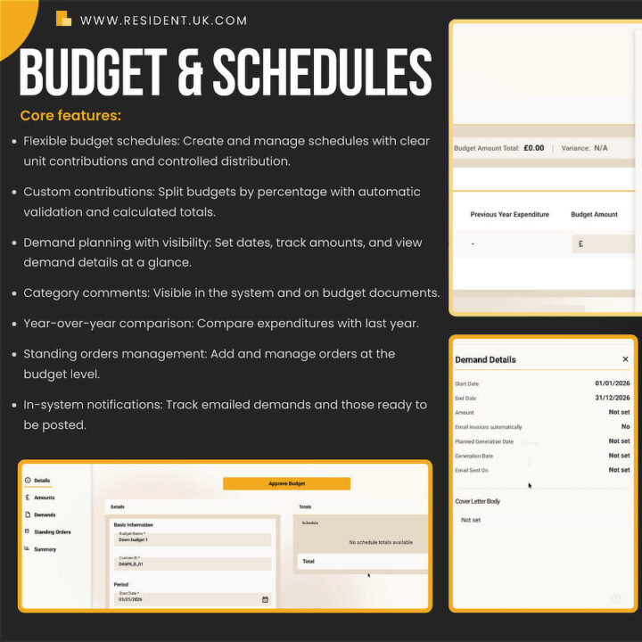 Resident v4 sneak peek #3 – Budget and Schedules